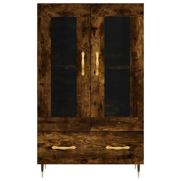 Berkfield Highboard Smoked Oak 69.5x31x115 cm Engineered Wood