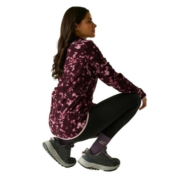 Regatta Womens/Ladies Margot Brush Stroke Quarter Zip Fleece - Fig - 