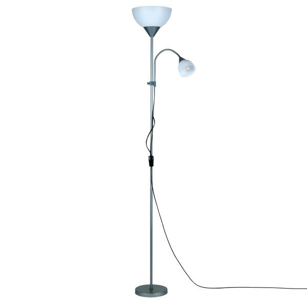 Lighting Collection Silver Mother & Child Floor Lamp