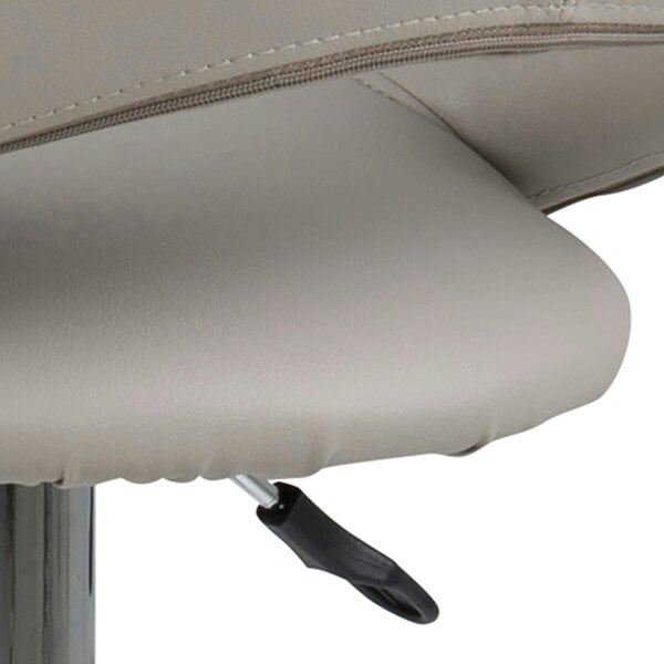 Wyld Haus Set of 2 Jorah Light Grey Faux Leather Swivel Bar Stool Open Back