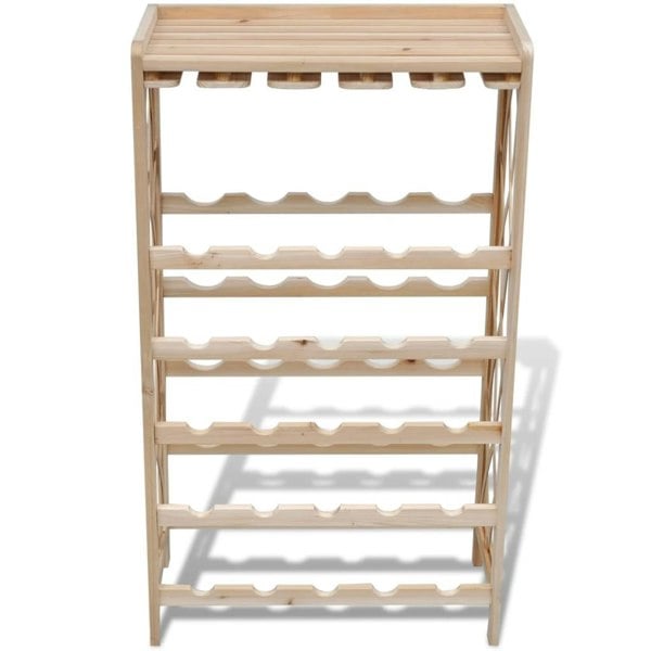 Berkfield Wine Rack for 25 Bottles Solid Fir Wood