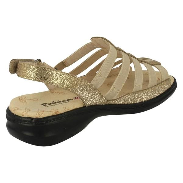 Padders Ladies Padders Wide Fit Strappy Sandals Lesley
