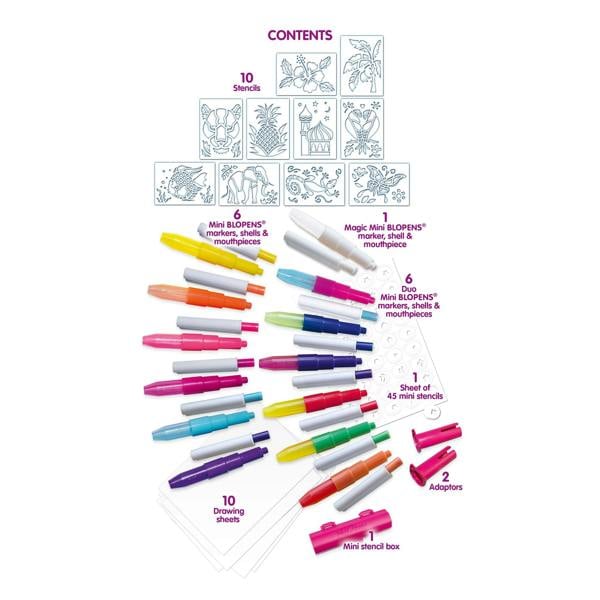 BLOPENS Stencil Magic – Colour-Changing Airbrush Art Kit