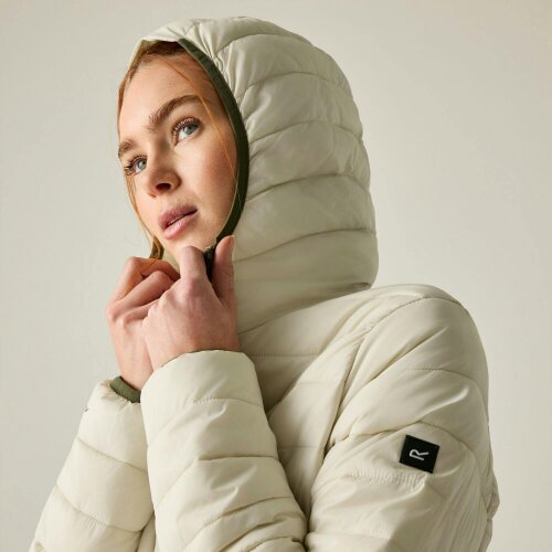 Regatta Womens Marizion Hooded Padded Jacket - Light Vanilla - 10 UK - Light Vanilla - 100% Polyamide