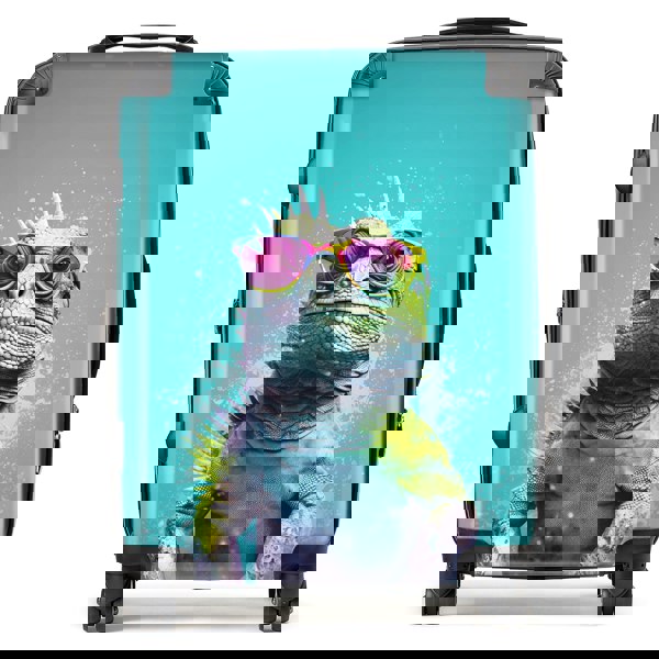 Warren Reed Inquisitive Splashart Iguana Suitcase