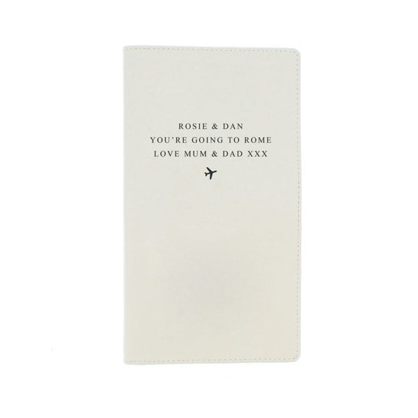 Personalised Memento Company Personalised Any Message Travel Document Holder