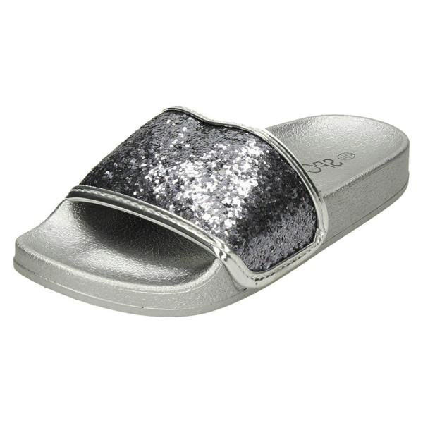 Spot On Girls Spot On Glitter Vamp Sliders