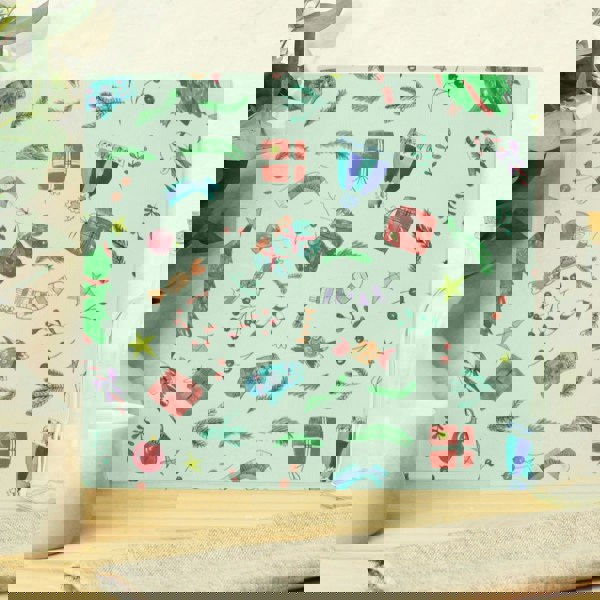 Personalised Memento Company Personalised Childrens Drawing Photo Upload Glass Chopping Board/Worktop Saver