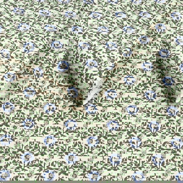 Joules Stately Floral Wallpaper | Green/Blue