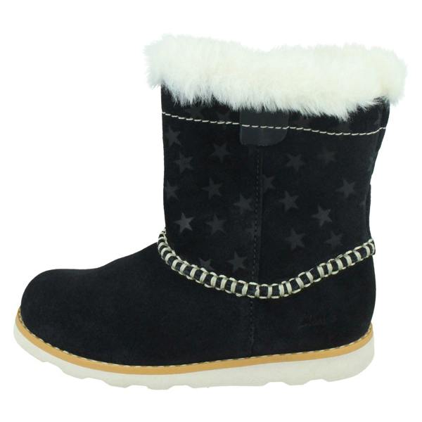 Clarks Girls Clarks Casual Warmlined Boots Crown Piper