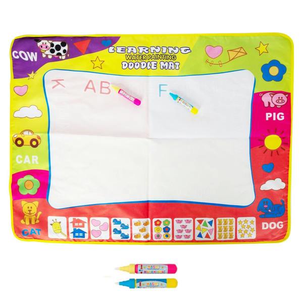 Aquarius Doodle Water Painting Mat 80x60cm, Kids Aqua Art Drawing Board, Mess Free Play