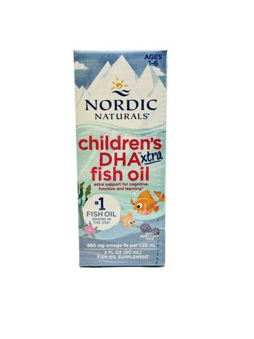 Nordic Naturals Children's DHA Xtra Fish Oil, 880mg Berry Punch (EN 768990891267) - 60 ml.