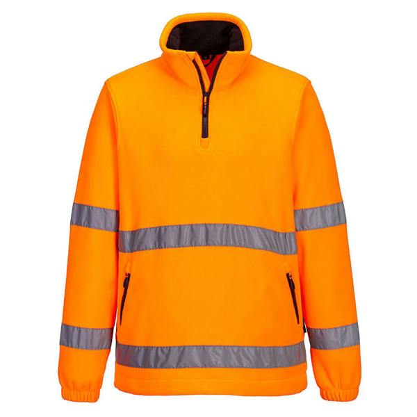 Hi-Vis 1/2 Zip Fleece Portwest