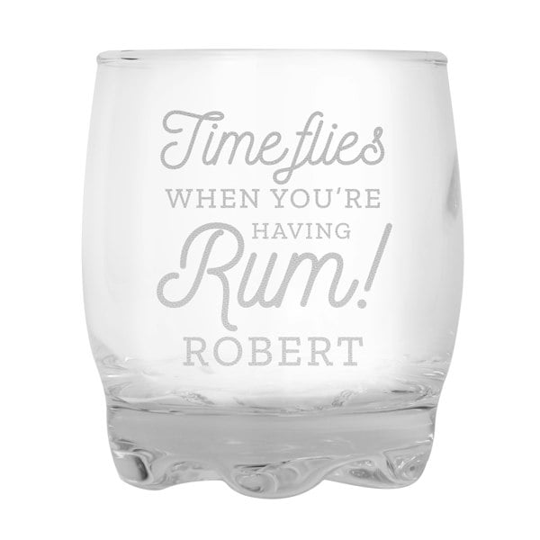 Personalised Memento Company Personalised Time Flies When You're Having Rum Tumbler
