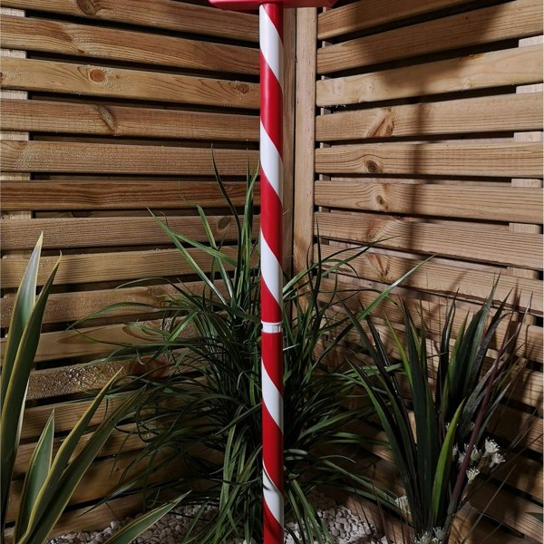 Samuel Alexander 1.1m Battery Operated Light up Santa Stop Here LED Christmas Sign