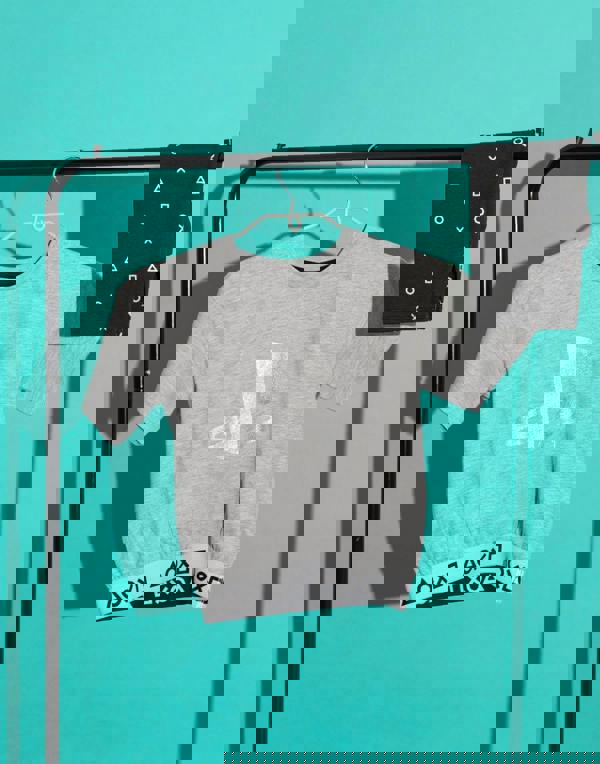 PlayStation Girls Grey White Logo Controller Symbols Short Sleeve Short Leg Pyjama Set