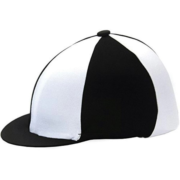 Hy Two Tone Lycra Hat Silk - Black/White