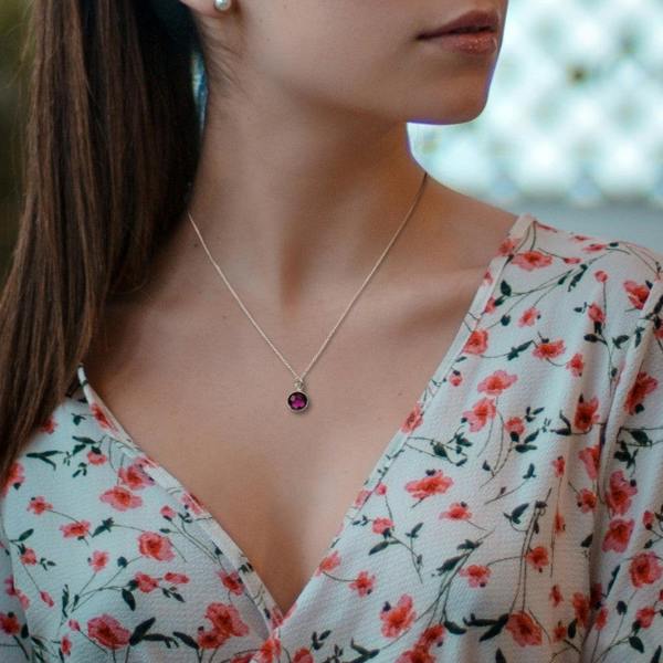 Aye Do Gifts Birthstone Necklace & Birthday Girl Card