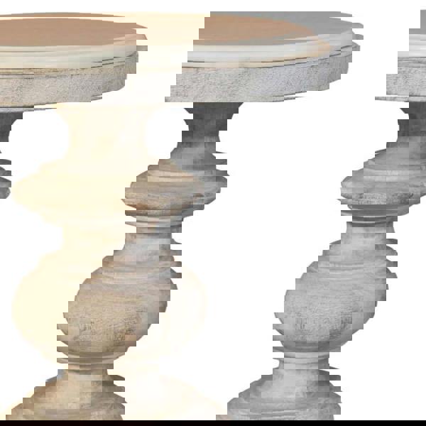 Artisan Furniture Solid Wood The Bellis Marble Accent Table