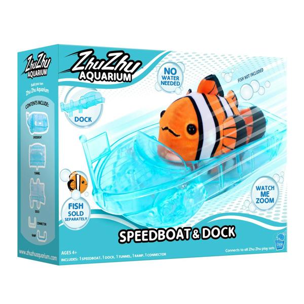Zhu Zhu Aquarium Zhu Zhu Pets - Zhu Zhu Aquarium Speedboat and Dock Playset (Fish NOT included)