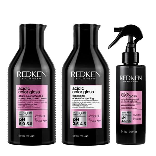 Redken Acidic Color Gloss Shampoo Treatment Conditioner Leave-in