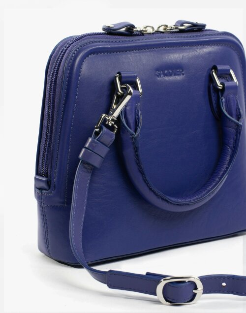 SADDLER KELLY Leather Zip Top Handbag  - Adjustable Strap, Phone Pocket, Crossbody or Handheld - RFID Protected