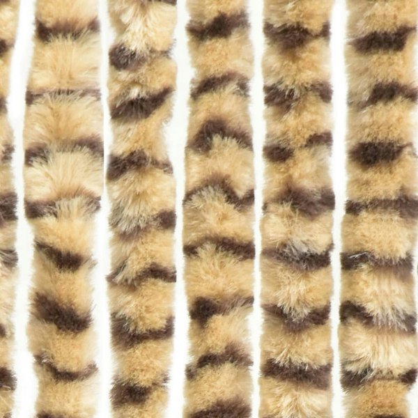 Berkfield Insect Curtain Beige and Brown 56x185 cm Chenille