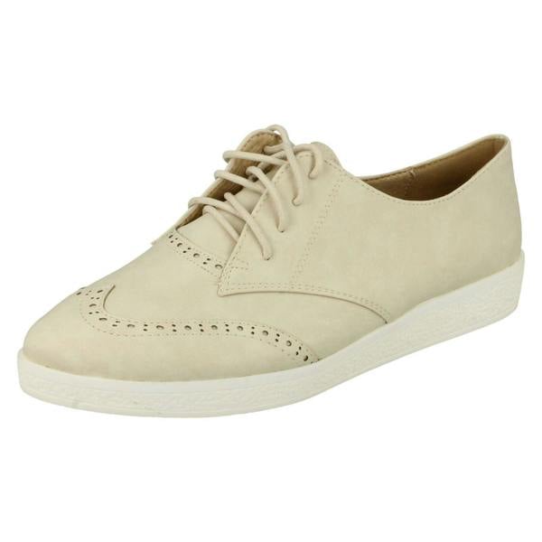 Spot On Ladies Spot On Lace Up Brogues
