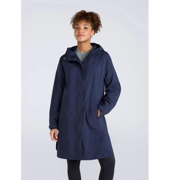 Animal Womens/Ladies Mistral Long Length Waterproof Jacket - Navy - 