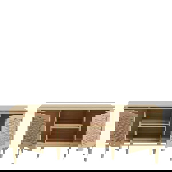 Furniture To Go Calasetta 2 Door 1 Shelf TV Unit in Rattan