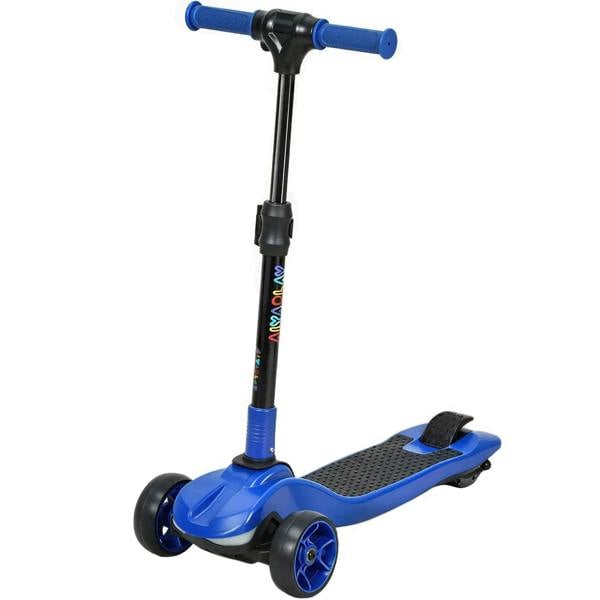 Three-Wheel Foldable Electric Scooter for Kids Aged 6-10 Years, Blue