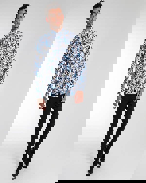 Steel & Jelly Limited Edition Bold Floral Print Long Sleeve Shirt