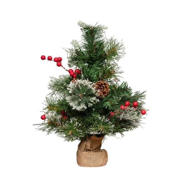 Samuel Alexander Ipswich mini tree frosted berries- pinecones indoor