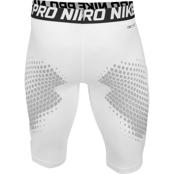 Nike Mens Pro Workout Compression Shorts - White - 