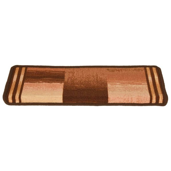 Berkfield Stair Mats Self-adhesive 5 pcs 65x21x4 cm Brown