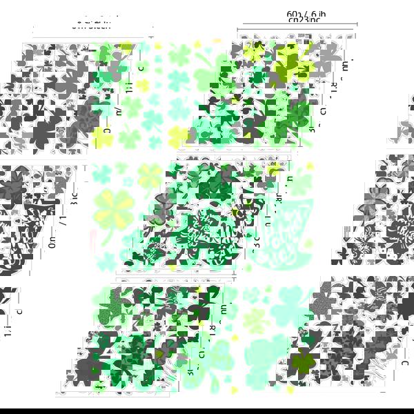 WALPLUS WSW6025 - St Patrick Day's Window Clings