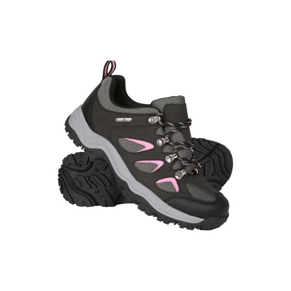 Mountain Warehouse Womens/Ladies Adventurer Waterproof Walking Shoes - Black/Charcoal - 