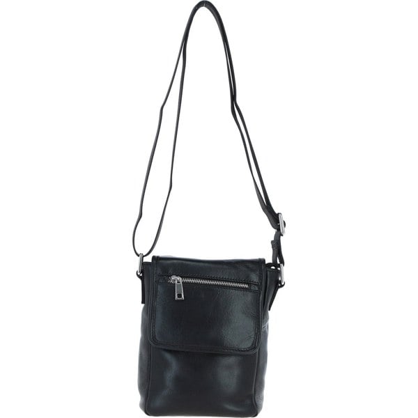 Real Leather Crossbody Flap Bag: pl-44
