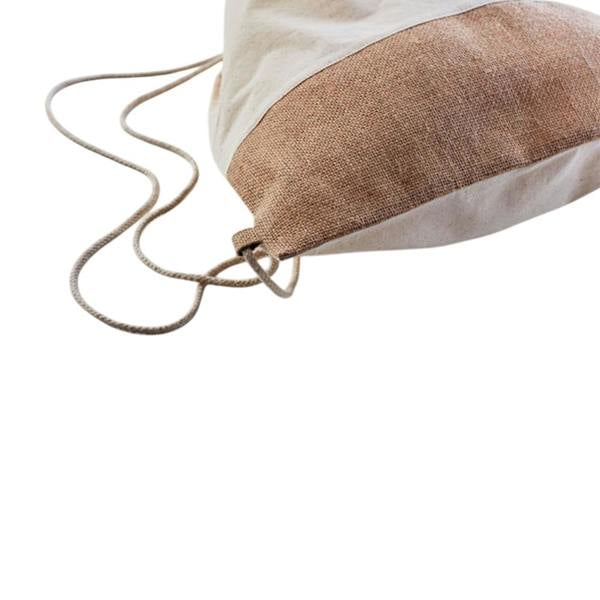 MidOcean India Jute Drawstring Bag - Beige - 