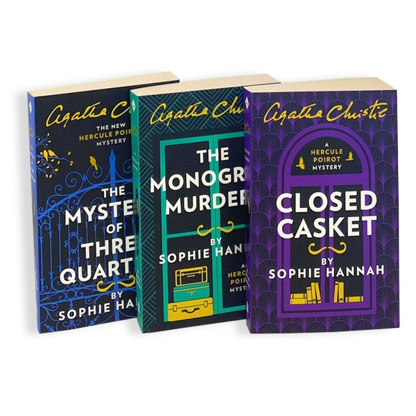 Agatha Christie Hercule Poirot Mysteries 3 Books Collection Set