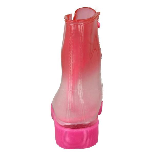 Spot On Girls Spot On Gradiant Transparent Lace Up Welly Boot