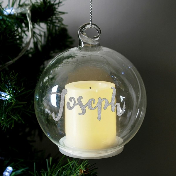Personalised Memento Company Personalised Christmas LED Candle Bauble