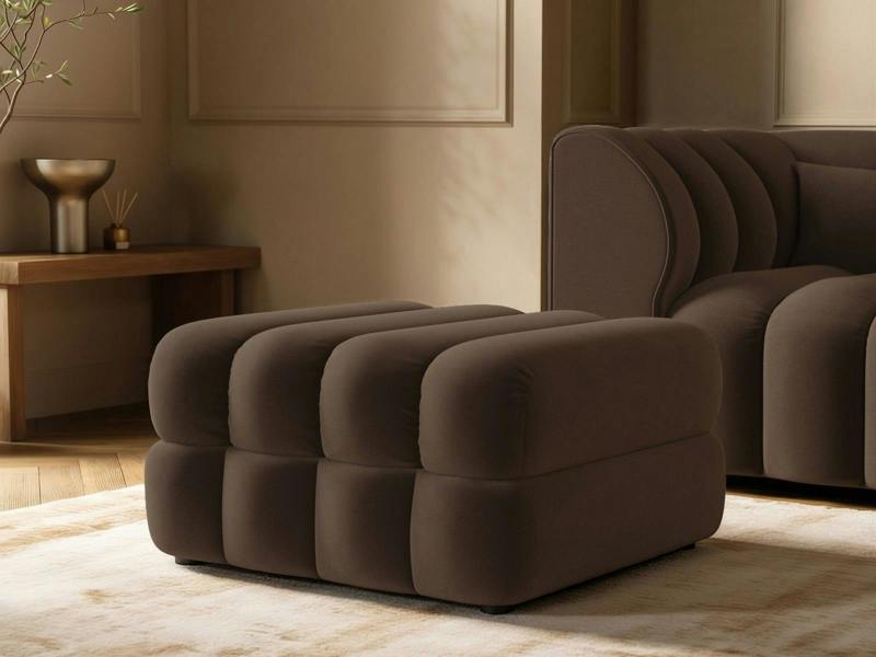 Halle Storage Footstool - Brown