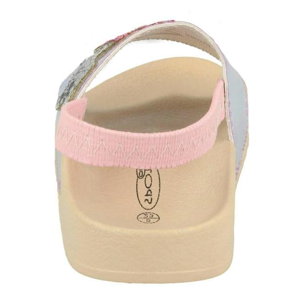 Spot On Girls Spot On Slingback Sliders With Glitter Star Design H0310