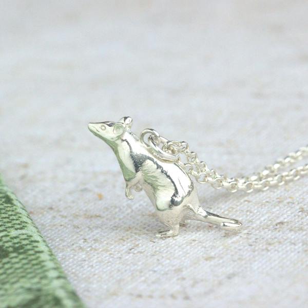 Mylee London Rat Silver Necklace - Personalised