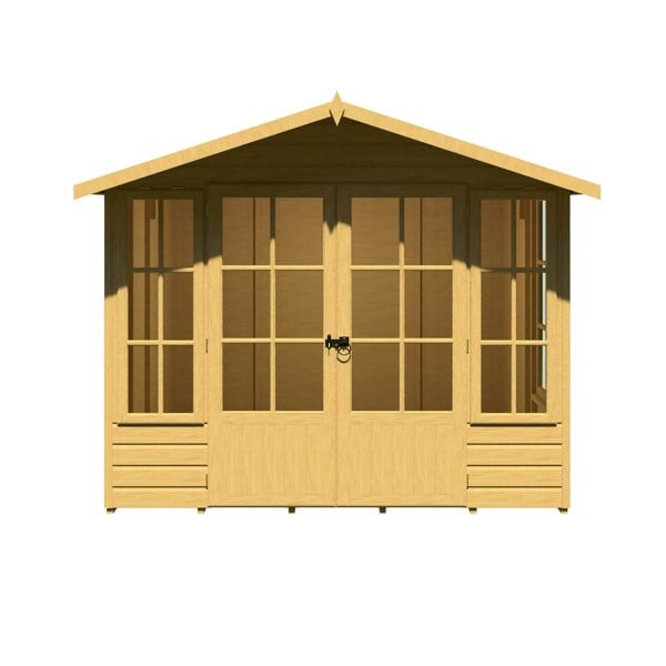 Shire Delmora 8x8 Summerhouse Interlock Cladding - Best Shed