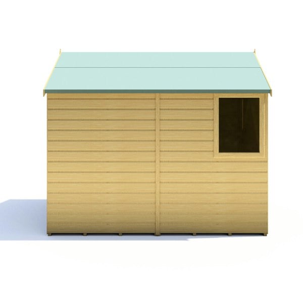 Shire Warwick Double Door 8x6 12mm interlock Clad wooden Shed