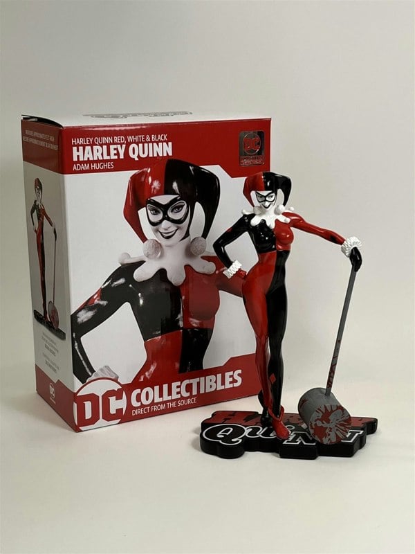 MCSlots Harley Quinn Red White Black Adam Hughes 7 Inch Numbered Limited Edition
