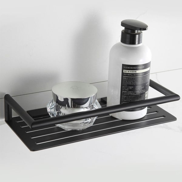 Showerdrape Verso Rust Proof Stainless Steel Black Rectangular Shower Basket