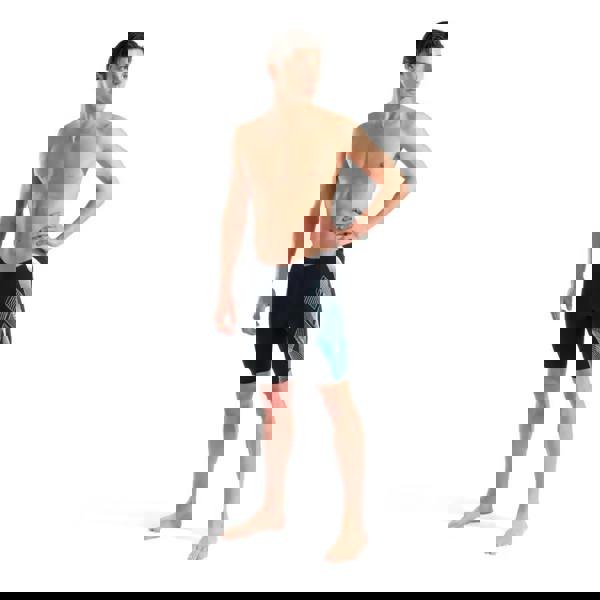 Arena Sea Water Swim Jammer black and teal neoprene trunks